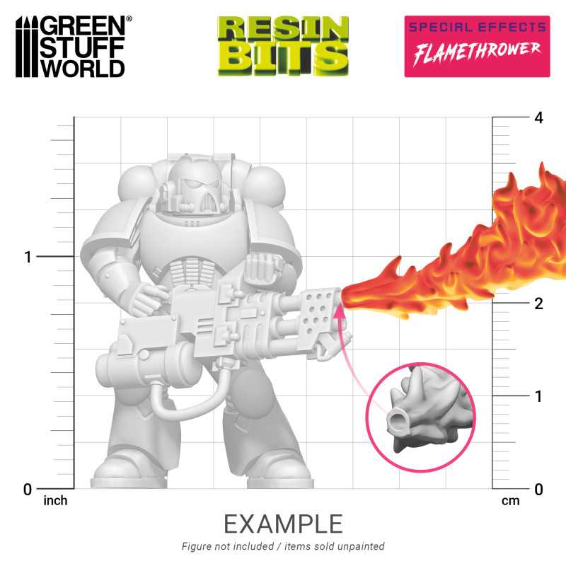 Green Stuff World: 3D printed set - Special Effects: Flamethrower Model Tools & Glue Green Stuff World