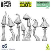 Green Stuff World: 3D printed set - Goblin Mushrooms XL Model Tools & Glue Green Stuff World