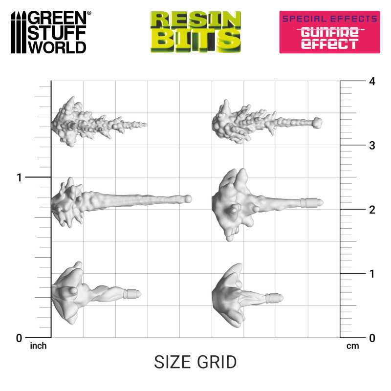 Green Stuff World: 3D printed set - Special Effects: Gunfire Effect Model Tools & Glue Green Stuff World