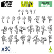 Green Stuff World: 3D printed set - Monstera Plants Model Tools & Glue Green Stuff World