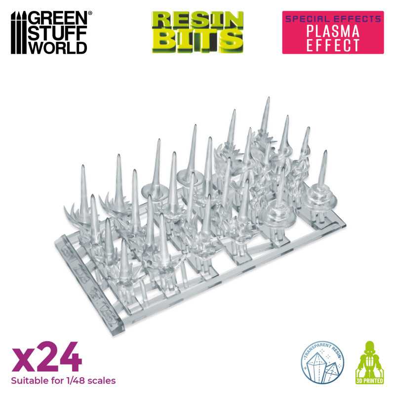 Green Stuff World: 3D printed set - Special Effects: Plasma Effect Model Tools & Glue Green Stuff World