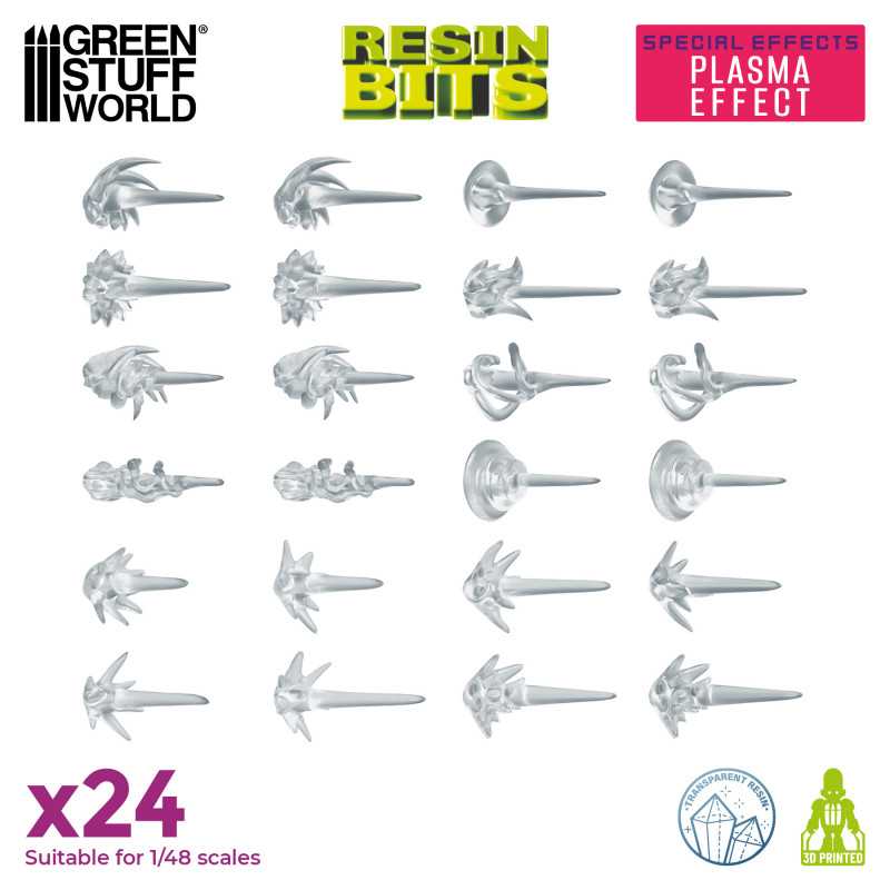 Green Stuff World: 3D printed set - Special Effects: Plasma Effect Model Tools & Glue Green Stuff World