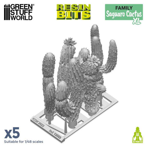 Green Stuff World: 3D printed set - Saguaro Cactus XL Model Tools & Glue Green Stuff World