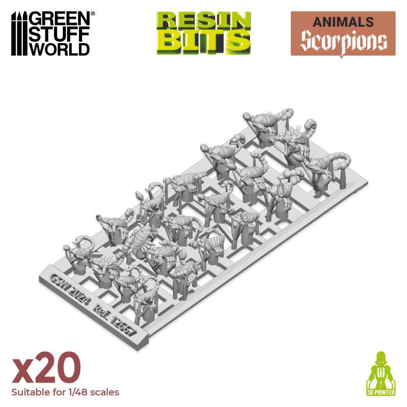 Green Stuff World: 3D printed set - Scorpions