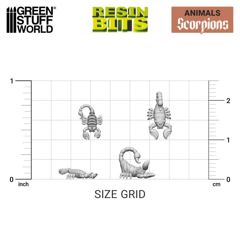 Green Stuff World: 3D printed set - Scorpions