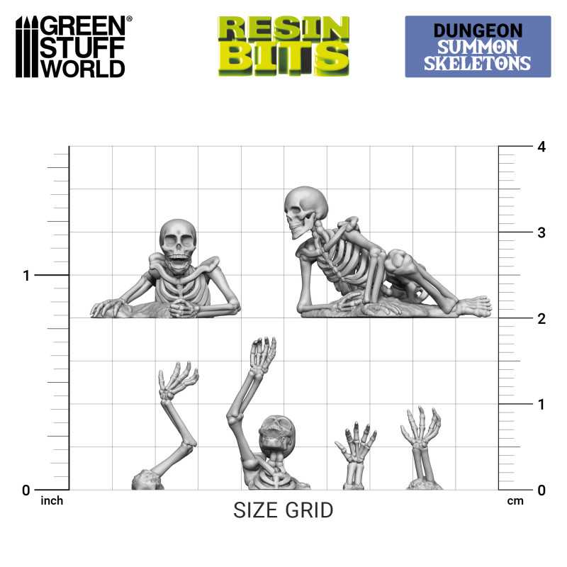 Green Stuff World: 3D printed set - Summon Skeletons Model Tools & Glue Green Stuff World