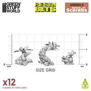 Green Stuff World: 3D printed set - Swarm of Scarabs Model Tools & Glue Green Stuff World