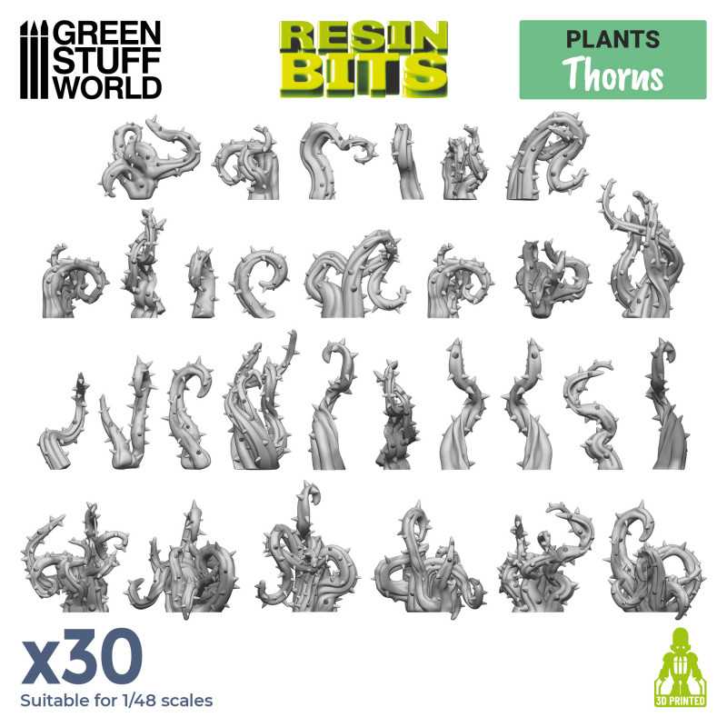 Green Stuff World: 3D printed set - Thorns Model Tools & Glue Green Stuff World