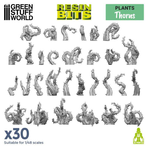 Green Stuff World: 3D printed set - Thorns Model Tools & Glue Green Stuff World