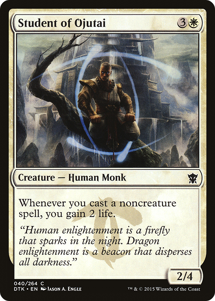 Student of Ojutai (DTK-040) [Dragons of Tarkir] MTG Single Wizards of the Coast