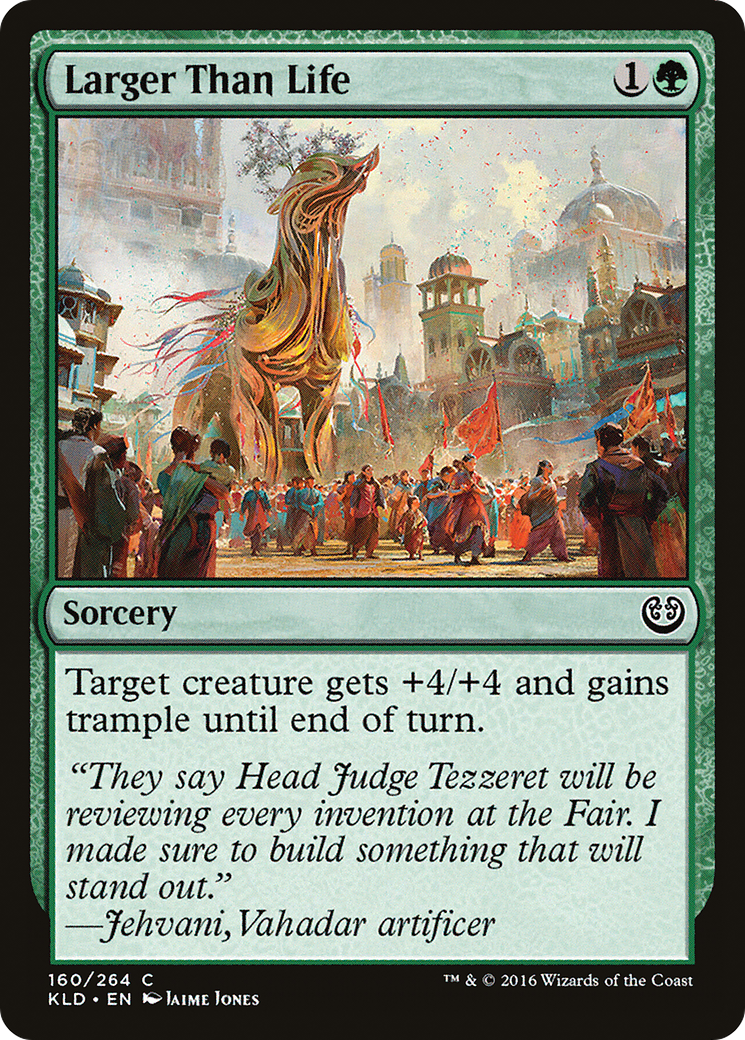 Larger Than Life (KLD-160) [Kaladesh] Foil MTG Single Wizards of the Coast