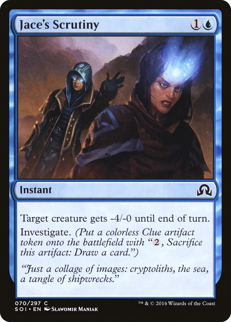 Jace's Scrutiny (SOI-070) [Shadows over Innistrad] MTG Single Wizards of the Coast