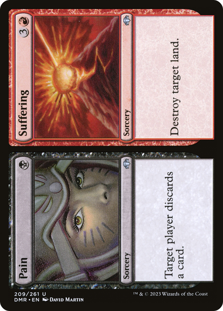 Pain // Suffering (DMR-209) [Dominaria Remastered] Foil MTG Single Wizards of the Coast