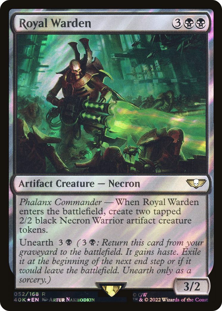 Royal Warden (40K-52★) [Warhammer 40,000 Commander] Foil MTG Single Wizards of the Coast