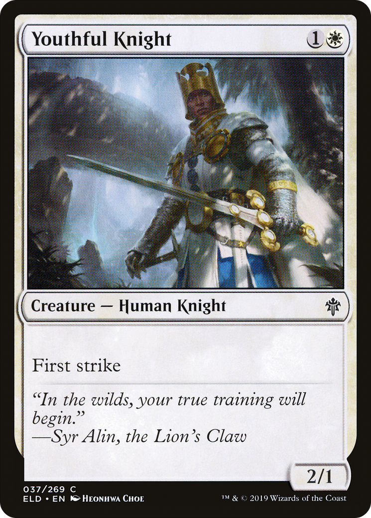 Youthful Knight (ELD-037) [Throne of Eldraine] MTG Single Wizards of the Coast
