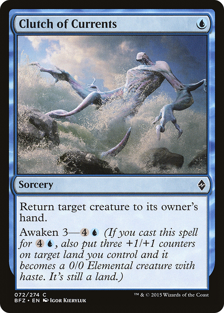 Clutch of Currents (BFZ-072) [Battle for Zendikar] MTG Single Wizards of the Coast