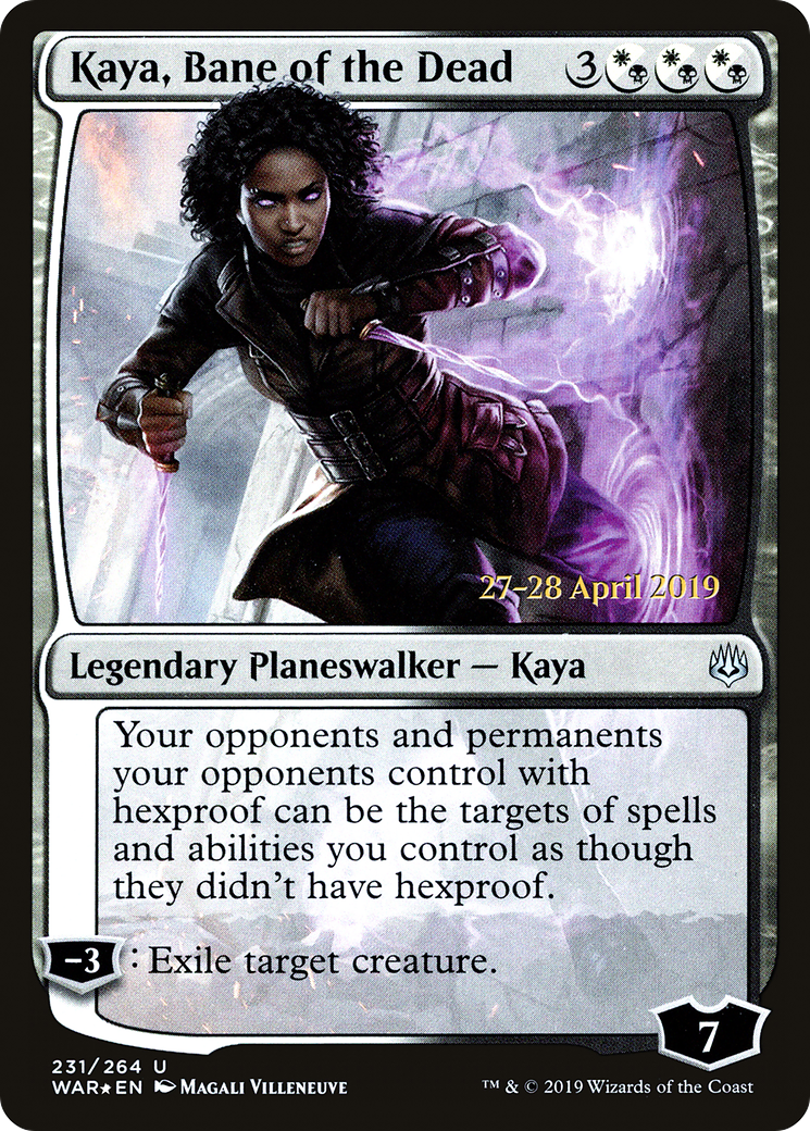 Kaya, Bane of the Dead (PRE-231) [War of the Spark Promos] Foil MTG Single Wizards of the Coast