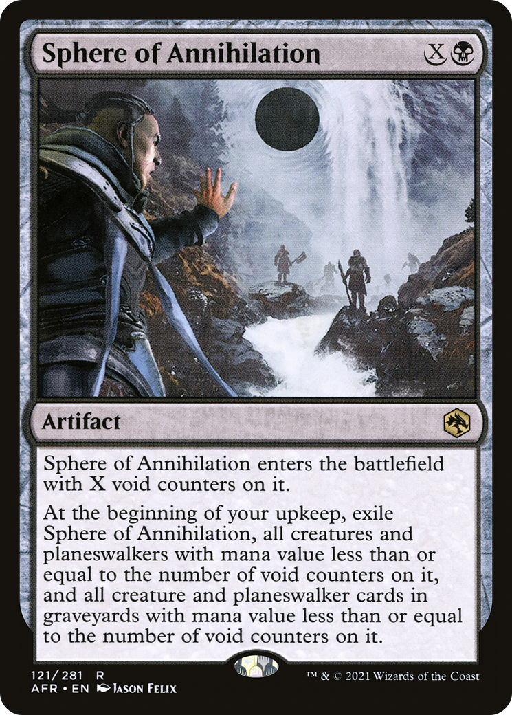 Sphere of Annihilation (AFR-121) [Adventures in the Forgotten Realms] Foil MTG Single Wizards of the Coast