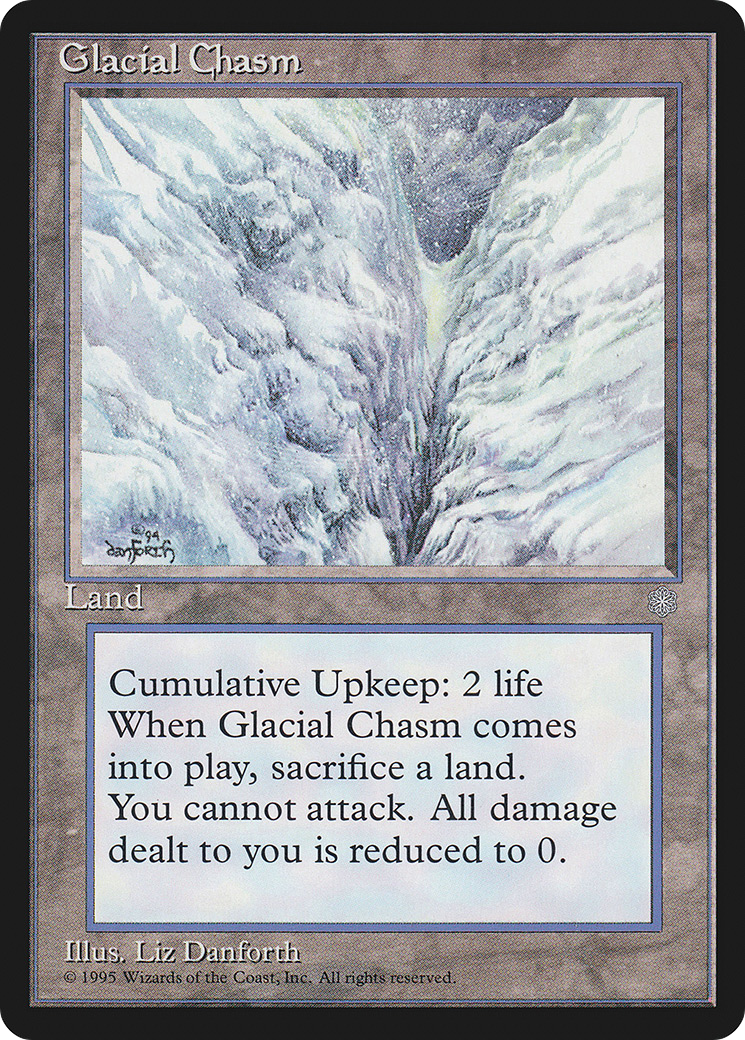 Glacial Chasm (ICE-353) [Ice Age] MTG Single Wizards of the Coast