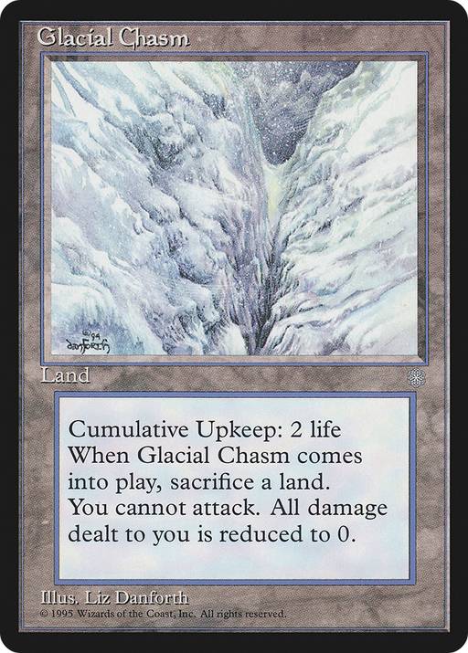 Glacial Chasm (ICE-353) [Ice Age] MTG Single Wizards of the Coast