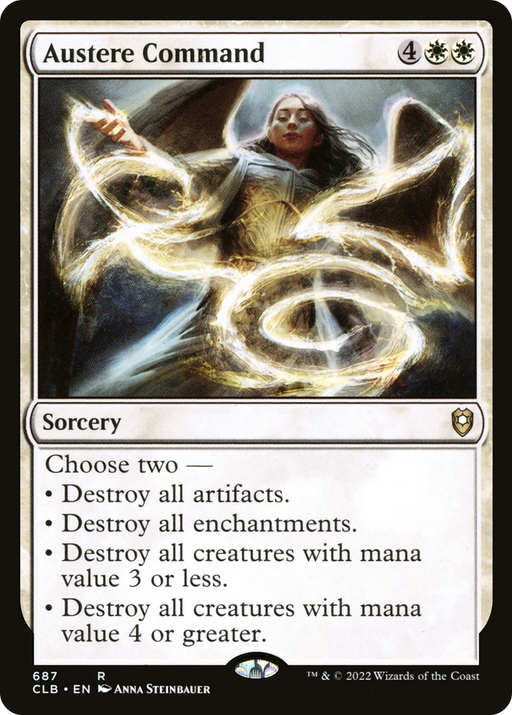 Austere Command (CLB-687) [Commander Legends: Battle for Baldur's Gate] MTG Single Wizards of the Coast