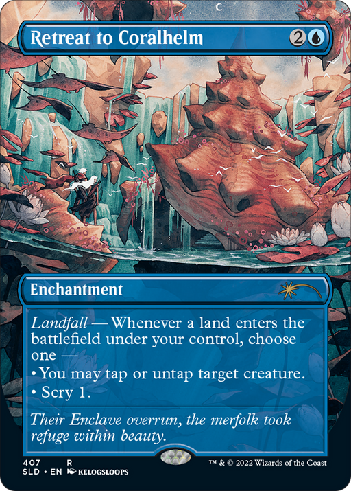 Retreat to Coralhelm (SLD-407) [Secret Lair] Drop (Borderless) MTG Single Wizards of the Coast
