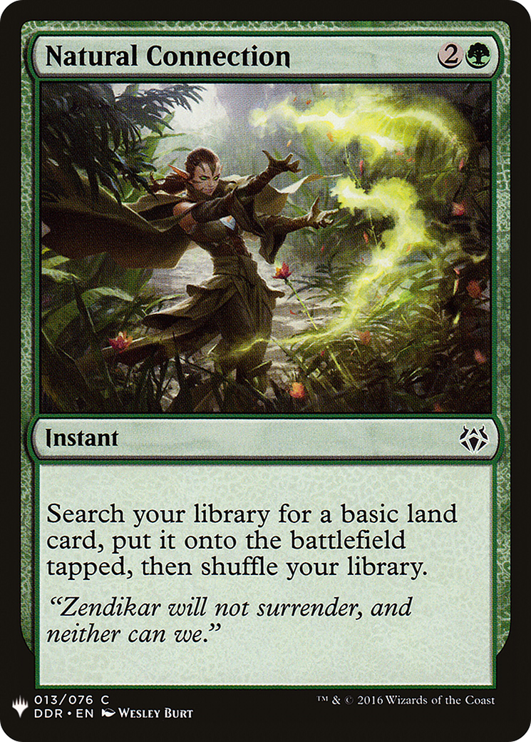 Natural Connection (LIST-DDR-13) [Mystery Booster] The List MTG Single Wizards of the Coast