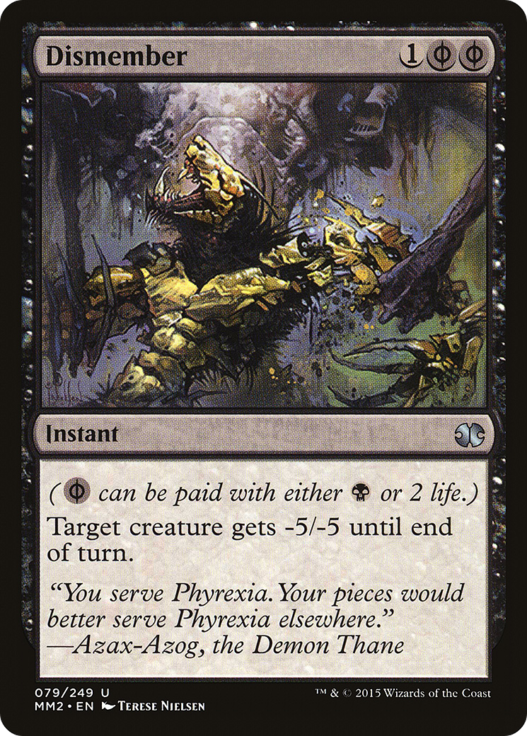 Dismember (MM2-079) [Modern Masters 2015] MTG Single Wizards of the Coast