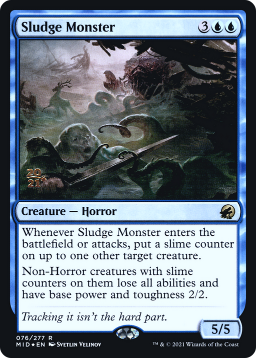 Sludge Monster (PRE-076) [Innistrad: Midnight Hunt Promos] Foil MTG Single Wizards of the Coast