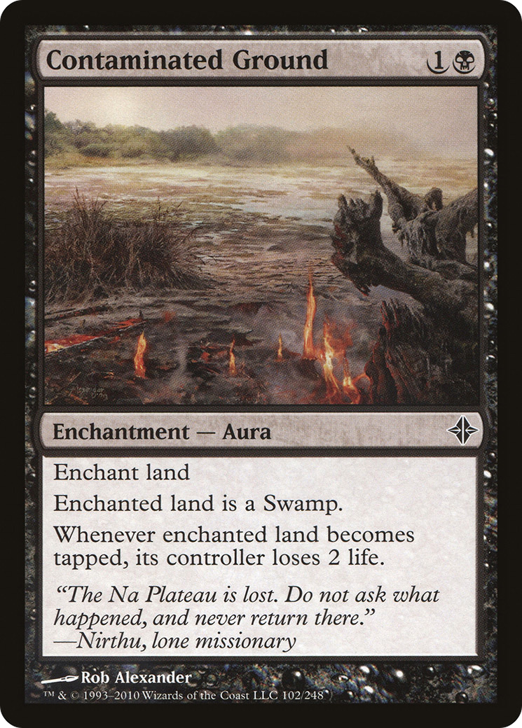 Contaminated Ground (ROE-102) [Rise of the Eldrazi] MTG Single Wizards of the Coast