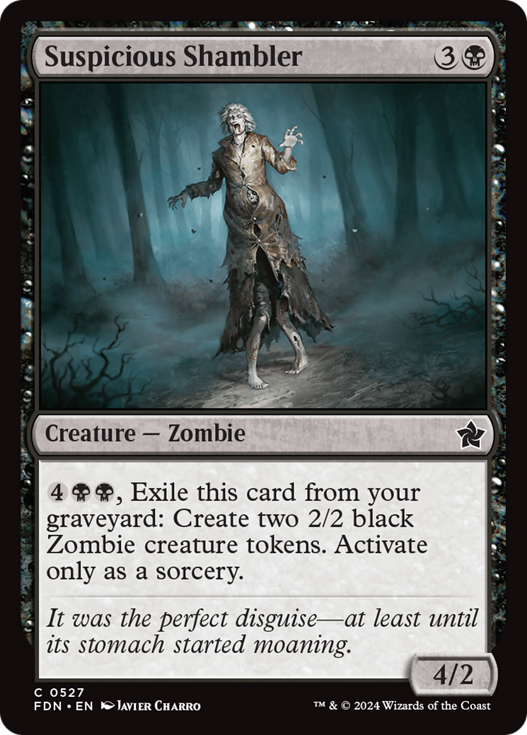 Suspicious Shambler (FDN-527) [Foundations] MTG Single Wizards of the Coast