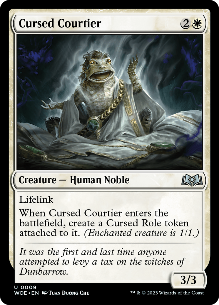 Cursed Courtier (WOE-009) [Wilds of Eldraine] Foil MTG Single Wizards of the Coast