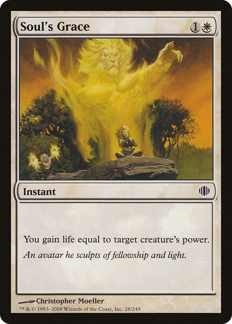 Soul's Grace (ALA-028) [Shards of Alara] MTG Single Wizards of the Coast