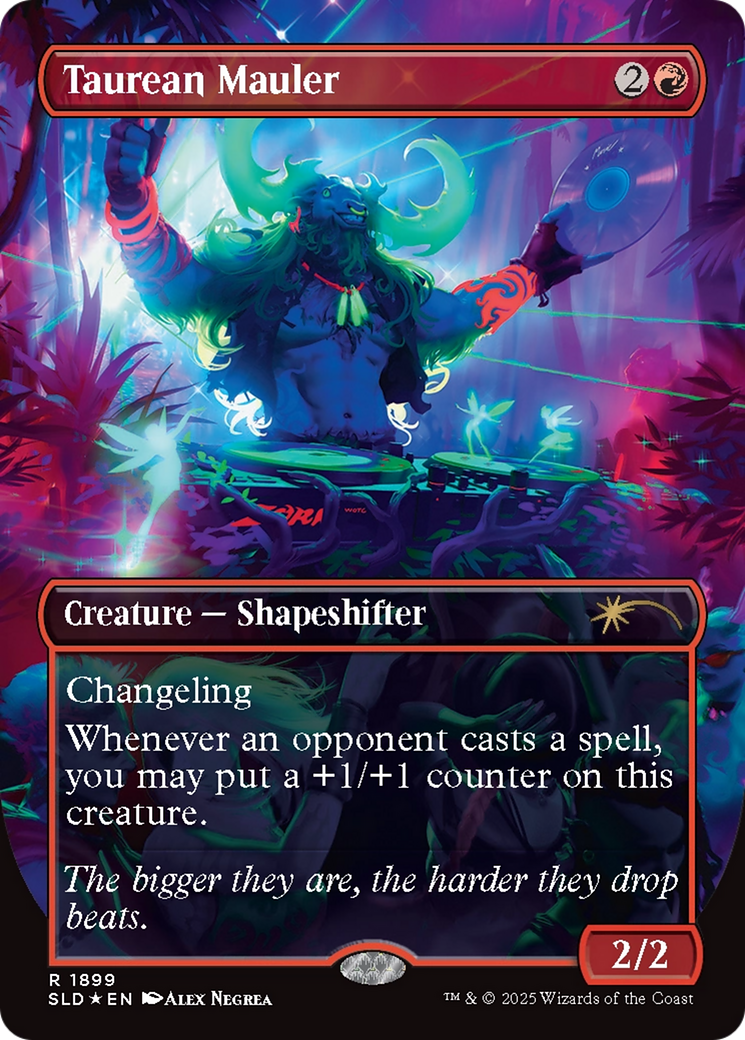 Taurean Mauler (SLD-1899) [Secret Lair] Drop (Borderless) Foil MTG Single Wizards of the Coast