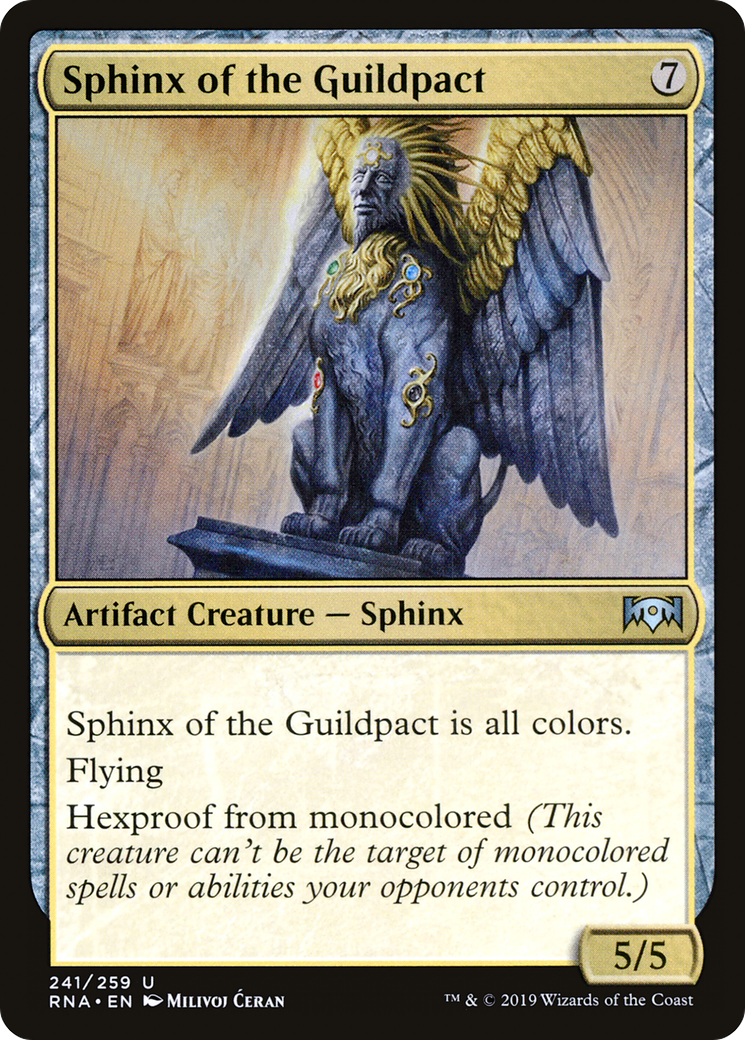 Sphinx of the Guildpact (RNA-241) [Ravnica Allegiance] Foil MTG Single Wizards of the Coast