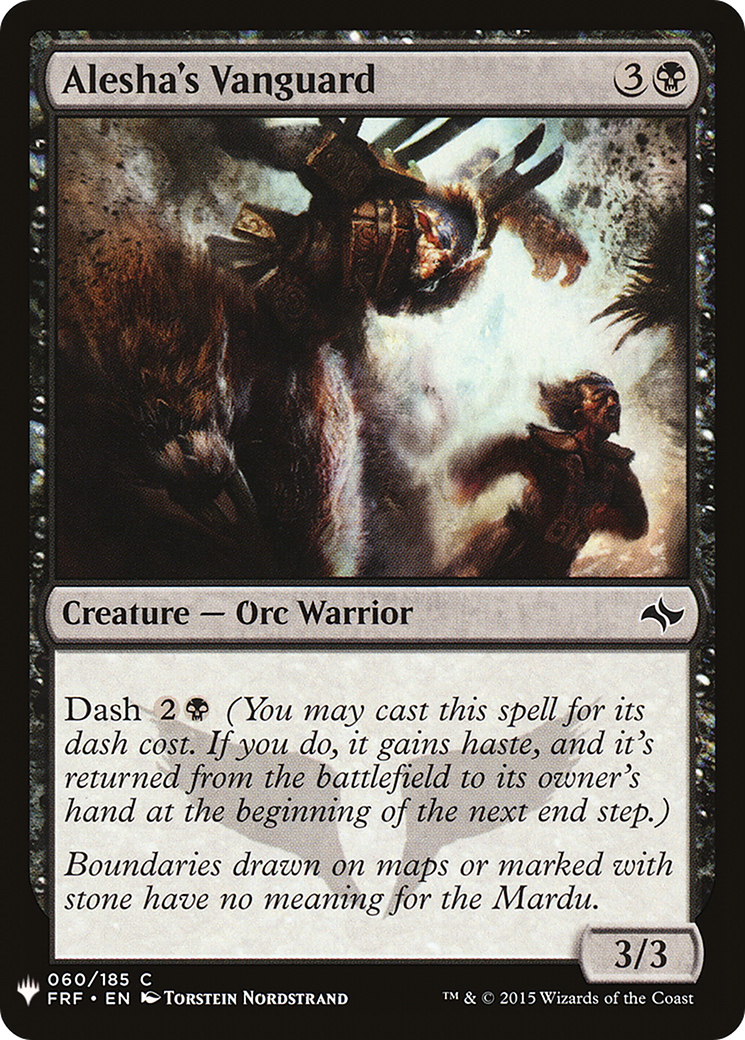 Alesha's Vanguard (LIST-FRF-60) [Mystery Booster] The List MTG Single Wizards of the Coast