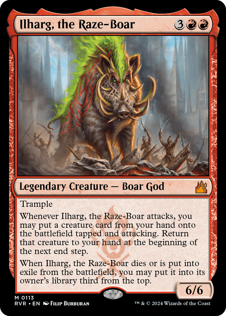 Ilharg, the Raze-Boar [Ravnica Remastered] MTG Single Magic: The Gathering