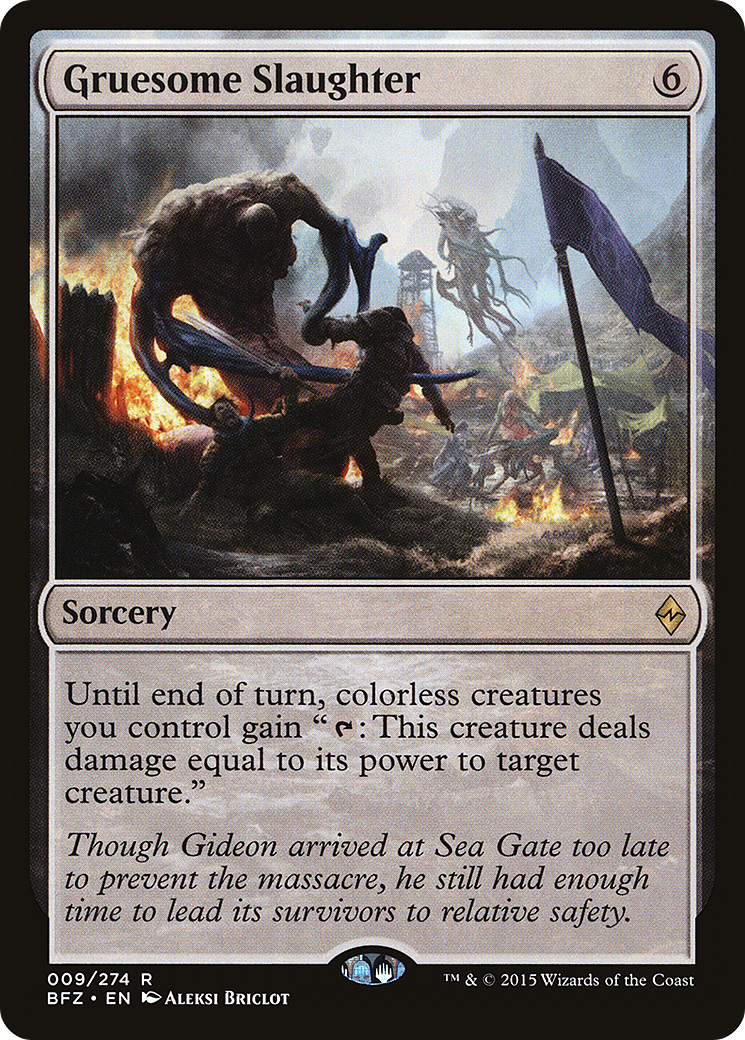 Gruesome Slaughter (BFZ-009) [Battle for Zendikar] Foil MTG Single Wizards of the Coast