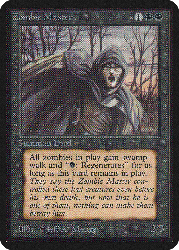Zombie Master (LEA-) [Oldschool] Limited Edition Alpha MTG Single Wizards of the Coast