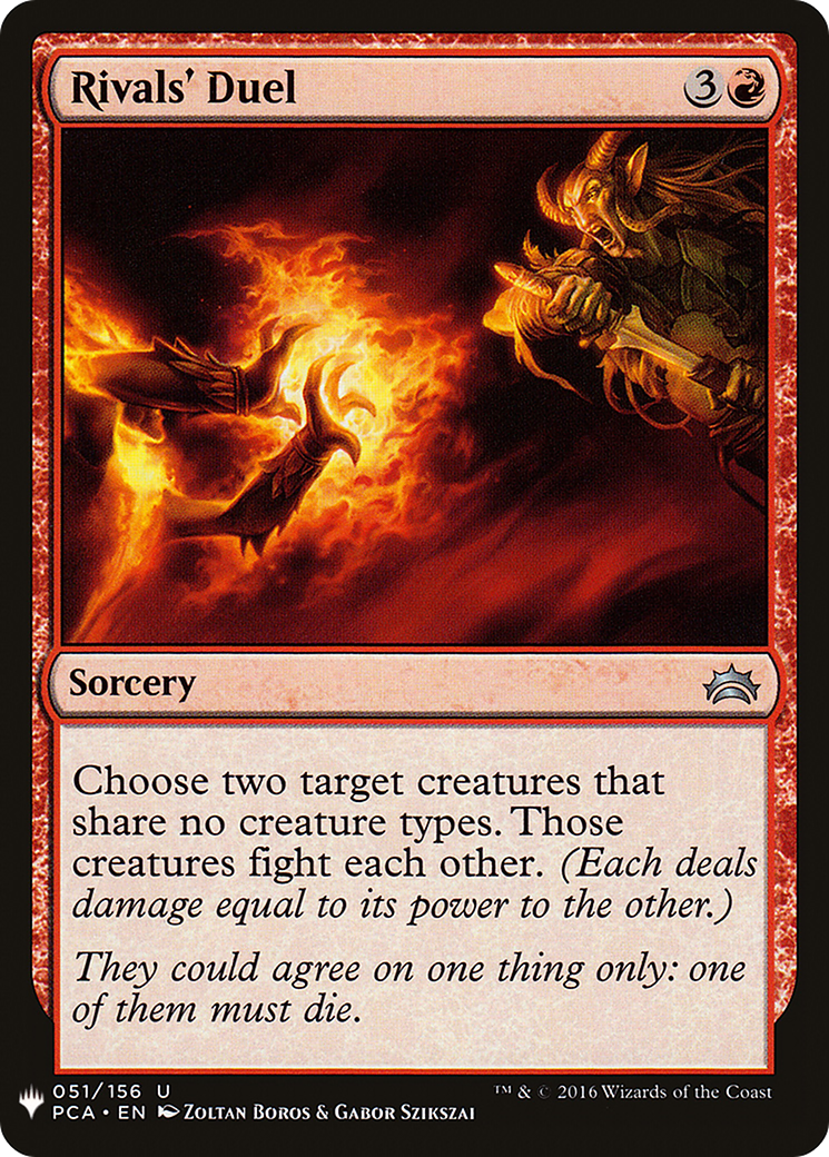Rivals' Duel (LIST-PCA-51) [Mystery Booster] The List MTG Single Wizards of the Coast