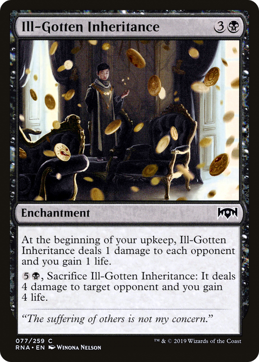 Ill-Gotten Inheritance (RNA-077) [Ravnica Allegiance] MTG Single Wizards of the Coast