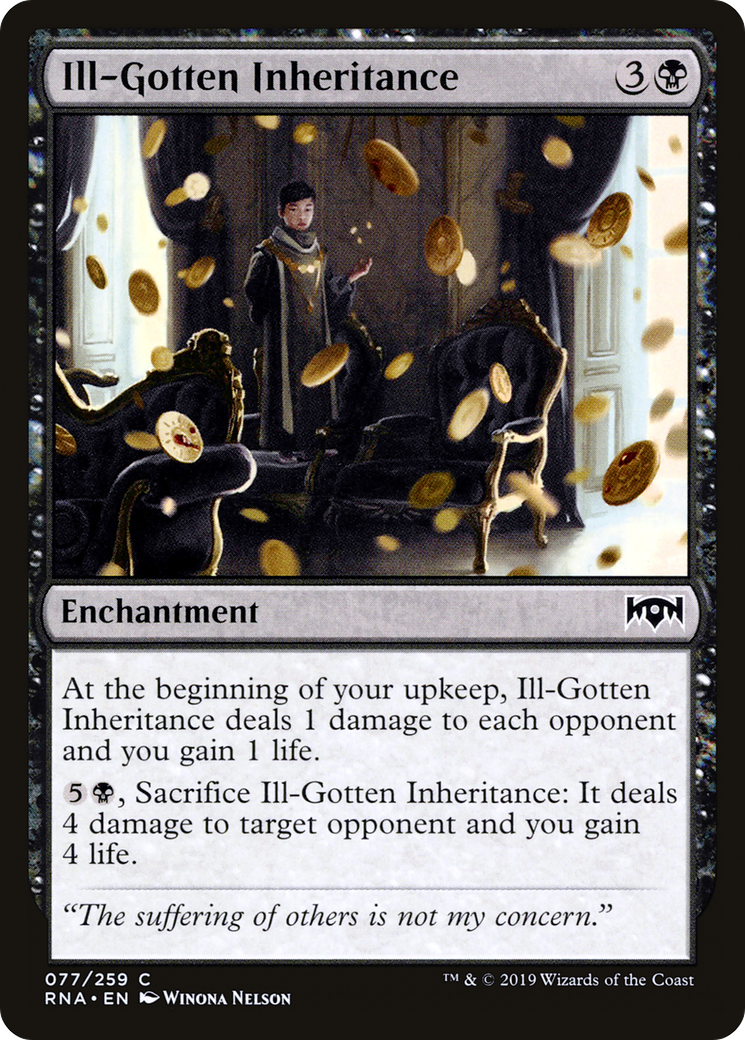 Ill-Gotten Inheritance (RNA-077) [Ravnica Allegiance] Foil MTG Single Wizards of the Coast