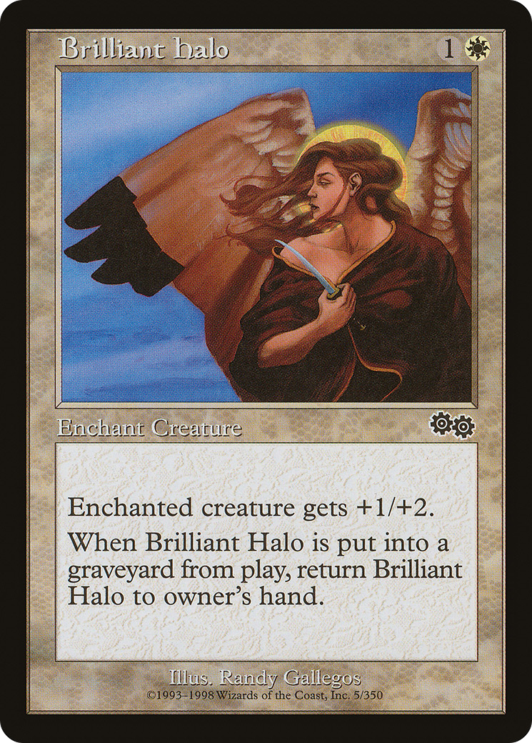 Brilliant Halo (USG-005) [Urza's Saga] MTG Single Wizards of the Coast