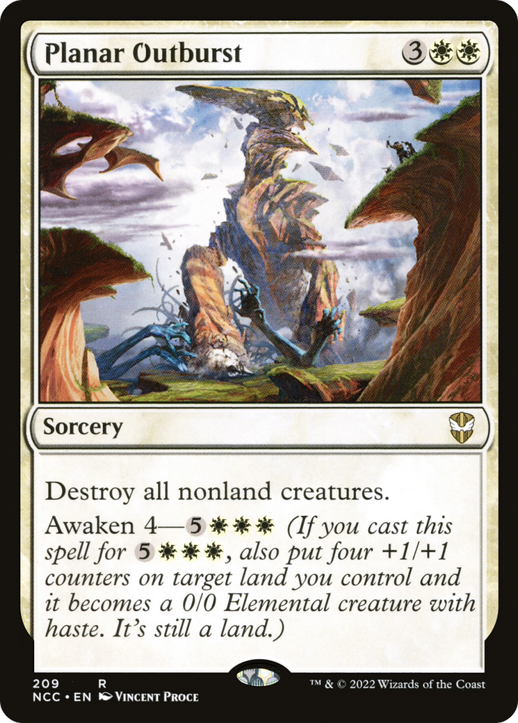 Planar Outburst (NCC-209) [New Capenna Commander] MTG Single Wizards of the Coast