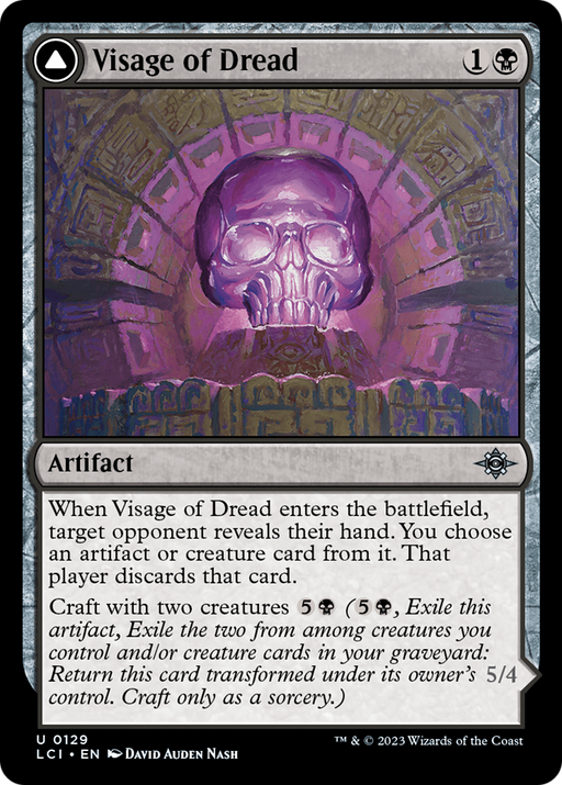 Visage of Dread (LCI-129) [The Lost Caverns of Ixalan] MTG Single Wizards of the Coast