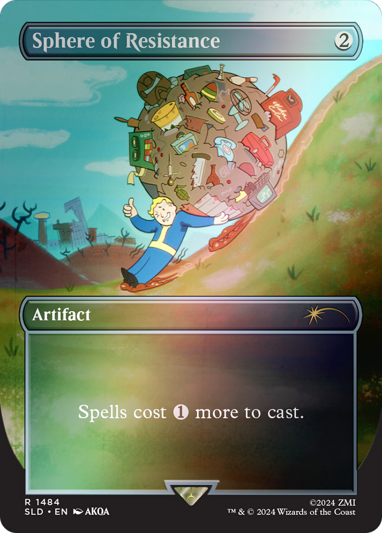 Sphere of Resistance (SLD-1484★) [Secret Lair] Drop (Borderless) Foil MTG Single Wizards of the Coast