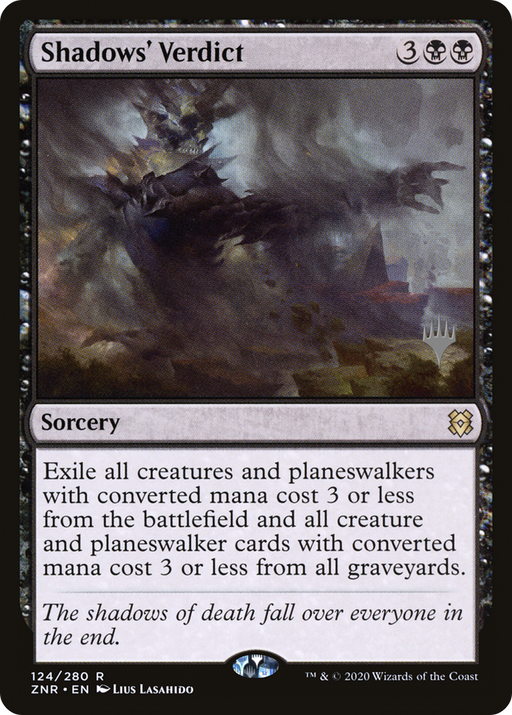 Shadows' Verdict (PPZNR-124) [Zendikar Rising Promos] MTG Single Wizards of the Coast