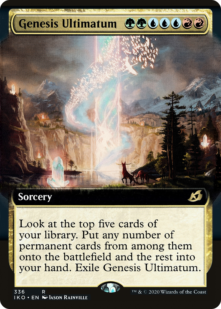 Genesis Ultimatum (Extended Art) [Ikoria: Lair of Behemoths] MTG Single Magic: The Gathering