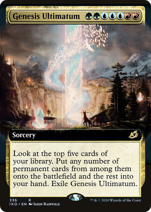 Genesis Ultimatum (IKO-336) [Ikoria: Lair of Behemoths] (Extended Art) MTG Single Wizards of the Coast