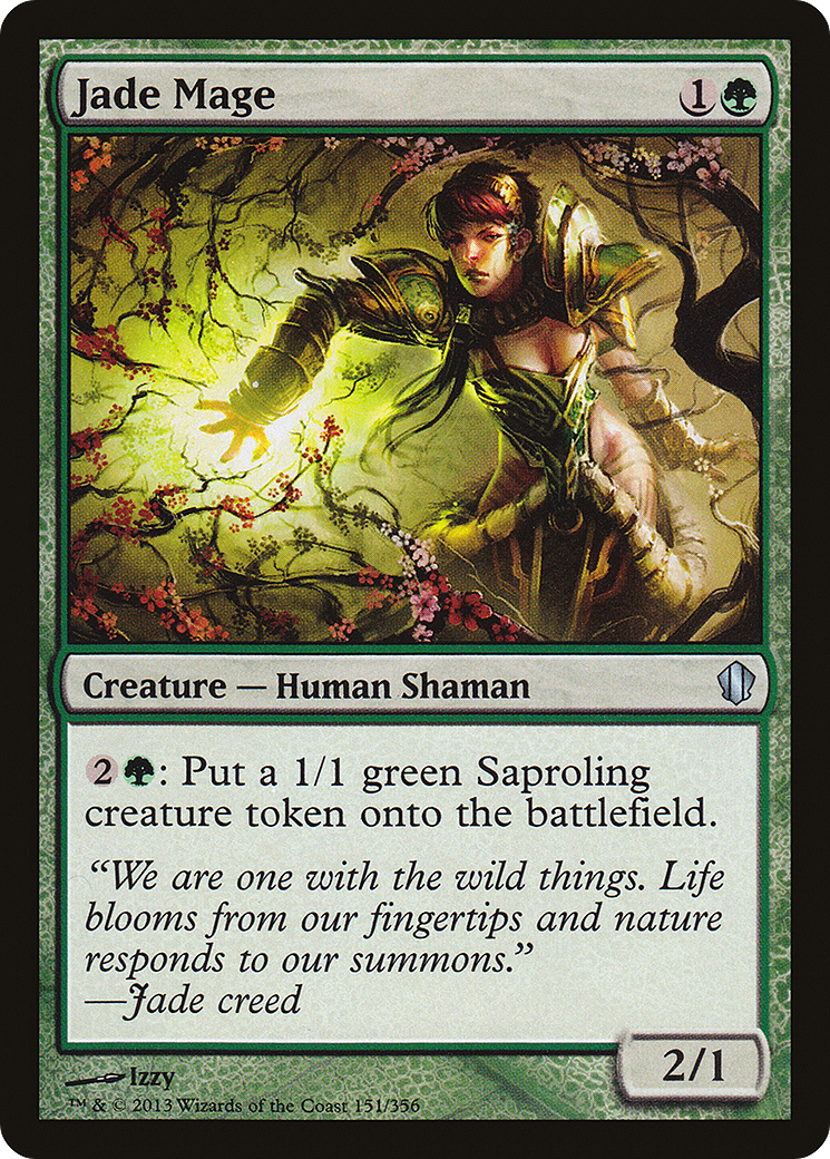 Jade Mage (C13-151) [Commander 2013] MTG Single Wizards of the Coast